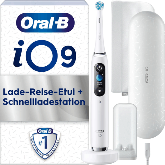 Braun Oral-B iO Series 9 Luxe Edition Forgó-Oscilláló Elektromos Fogkefe - Fehér Braun Oral-B iO Series 9 Luxe Edition Forgó-Oscilláló Elektromos Fogkefe - Fehér