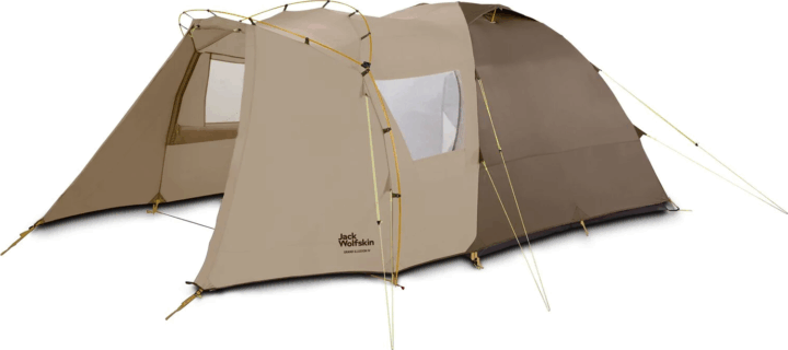 Jack Wolfskin Grand Illusion IV 4 személyes Családi sátor 465 x 260 x 155 cm - Barna