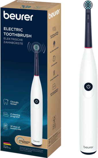 Beurer TB 15 Green Planet Forgó-Oscilláló Elektromos Fogkefe - Fehér