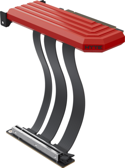 HYTE Hyper Riser PCIe 5.0 x16 Riser Hosszabbítókábel 20cm - Piros HYTE Hyper Riser PCIe 5.0 x16 Riser Hosszabbítókábel 20cm - Piros