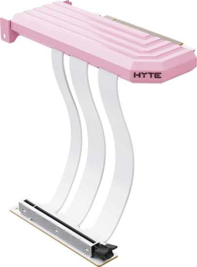 HYTE Hyper Riser PCIe 5.0 x16 Riser Hosszabbítókábel 20cm - Rózsaszín