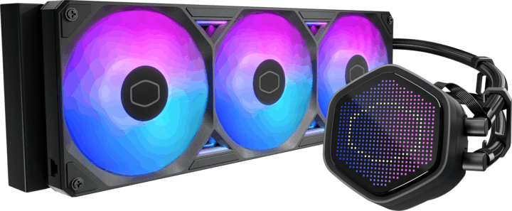 Cooler Master MasterLiquid 360 Atmos II LED univerzális CPU Vízhűtés - Fekete