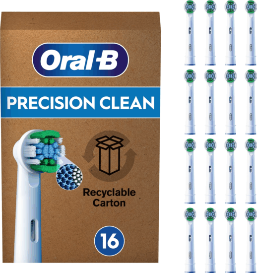 Braun Oral-B Pro Precision Clean Elektromos fogkefe Pótfej - Fehér (16db)