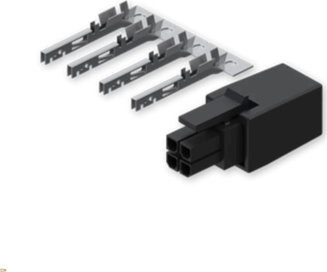Teltonika PR4MK04K 4-PIN csatlakozó érintkezőkapcsokkal - Fekete Teltonika PR4MK04K 4-PIN csatlakozó érintkezőkapcsokkal - Fekete