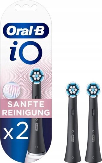 Braun Oral-B iO Sanfte Reinigung Elektromos fogkefe Pótfej - Fekete (2db)