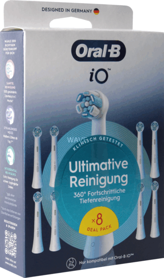 Braun Oral-B iO Ultimative Reinigung Elektromos fogkefe Pótfej - Fehér (8db)