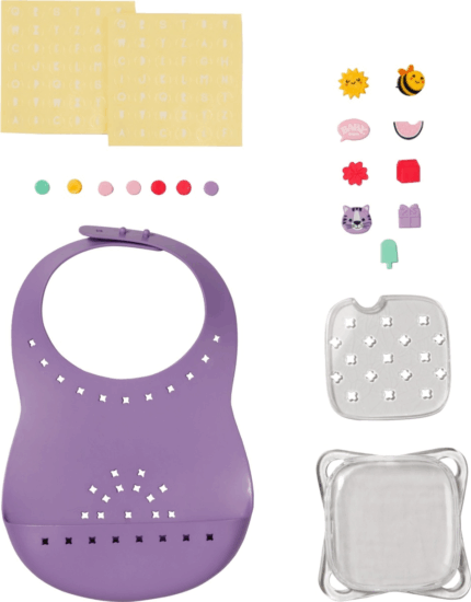 ZAPF Creation BABY born® Díszíthető baba előke - Lila