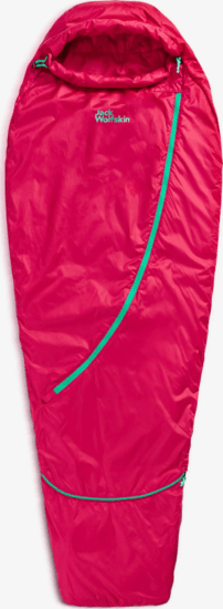Jack Wolfskin Grow Up Dreamer Bal cipzáras Gyerek Hálózsák 170 x 65 cm (5 / 25°C) - Rózsaszín Jack Wolfskin Grow Up Dreamer Bal cipzáras Gyerek Hálózsák 170 x 65 cm (5 / 25°C) - Rózsaszín
