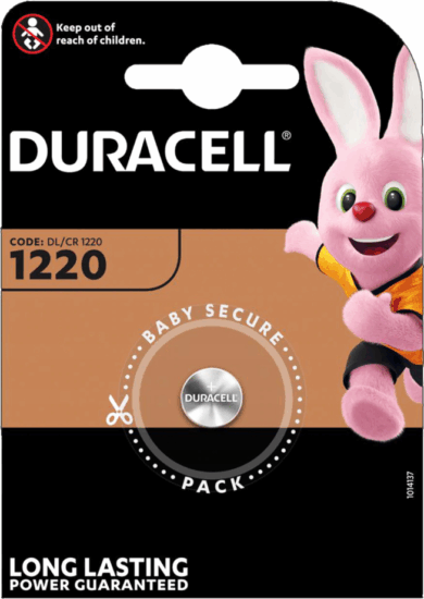Duracell CR1220 Lítium Gombelem 3V (1db / csomag)