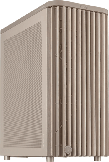 ASUS PROART PA401 WOOD Midi Torony Számítógépház + 2db 160mm / 1db 120mm ventlitátor - Barna