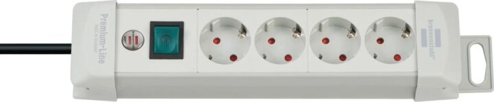 Brennenstuhl Premium-Line 230V Hálózati elosztó 4 aljzatos 1.8m - Fehér
