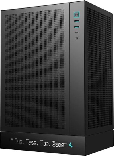 Deepcool CH170 Plus Midi Torony Számítógépház + 1db 120mm ventilátor - Fekete