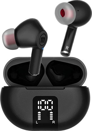 MAXELL MAXPODS TWS Bluetooth Fülhallgató Töltőtokban - Fekete
