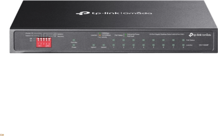 TP-Link DS110GMP Fémházas 10-port Gigabit PoE Asztali Switch