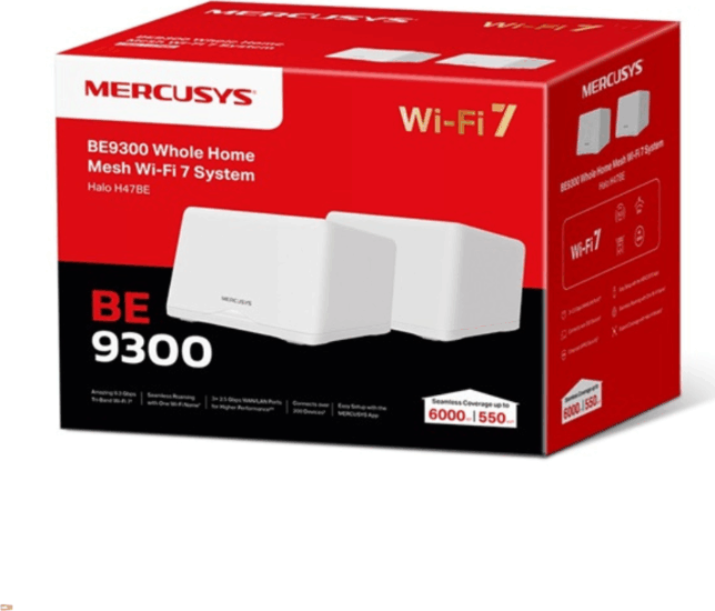 Mercusys H47BE BE9300 Tri-Band 574 / 2880 / 5760 Mbps WiFi 7 beltéri Acces Point