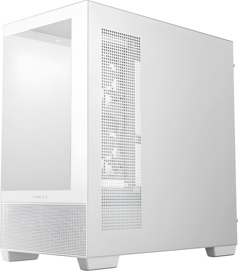 DeepCool CG380 3F Midi Torony Számítógépház + 3db 120mm ventilátor - Fehér
