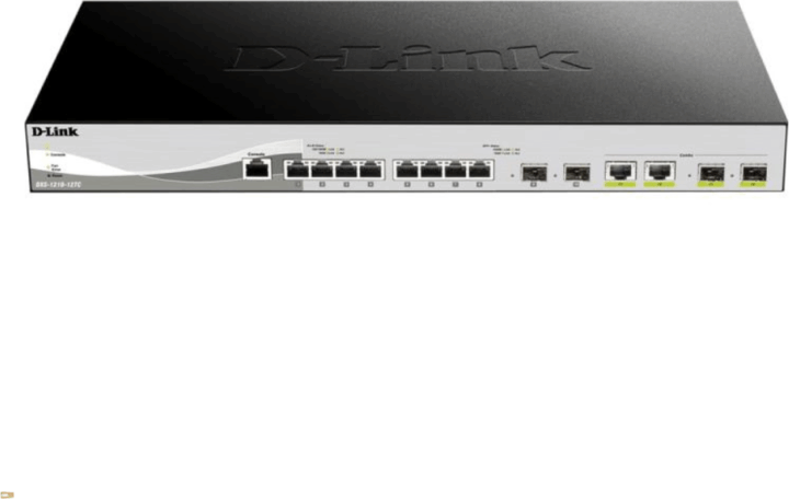 D-Link DXS-1210-12TC/E Smart Managed 12-port Gigabit Rack / Asztali Switch D-Link DXS-1210-12TC/E Smart Managed 12-port Gigabit Rack / Asztali Switch