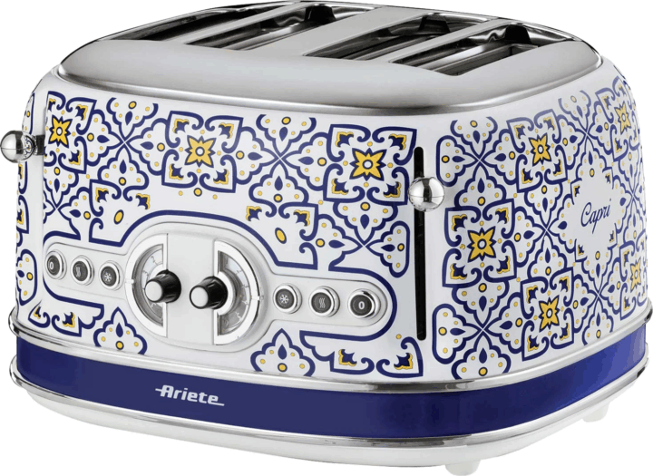 Ariete 0156CA Capri 4 szeletes kenyérpirító 1630W - Mintás Ariete 0156CA Capri 4 szeletes kenyérpirító 1630W - Mintás