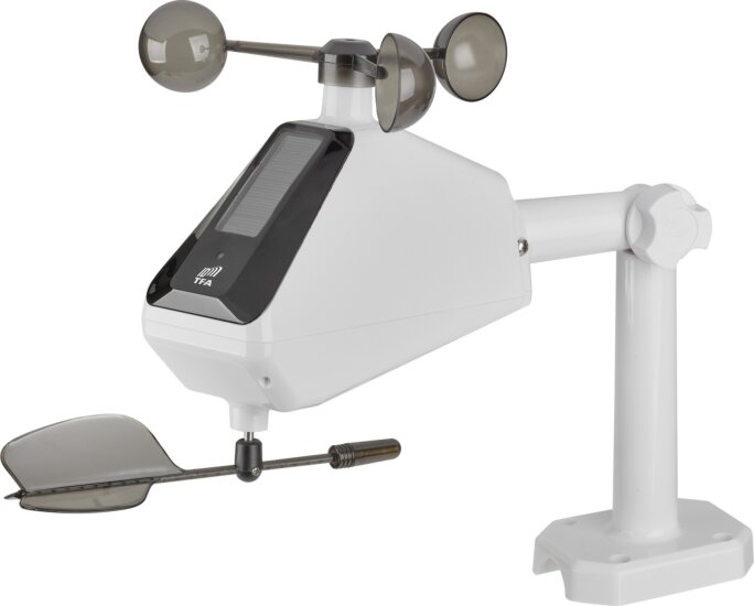 TFA Napelemes vezeték nélküli Anemométer TFA.me időjárásállomáshoz - Fehér