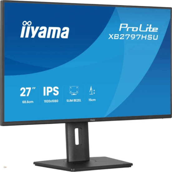 iiyama 27" XB2797HSU-B1 ProLite 16:9 FullHD IPS LED Monitor - Fekete