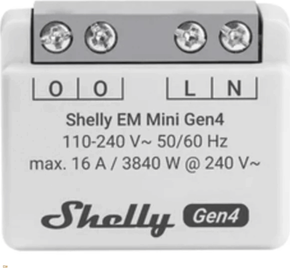 Shelly Em Mini Gen4 Zigbee Bluetooth Wi-Fi Okos relé