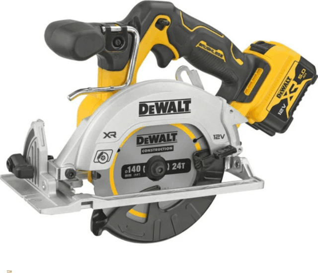 DeWalt DCS512P2-QW Akkumulátoros Kézi körfűrész Ø140mm 12V