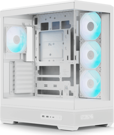 AeroCool P500B DIGI Midi Torony Számítógépház - Fehér