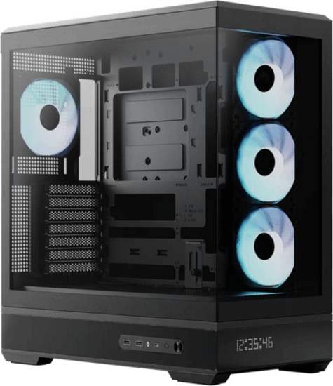 AeroCool P500B DIGI Midi Torony Számítógépház - Fekete AeroCool P500B DIGI Midi Torony Számítógépház - Fekete