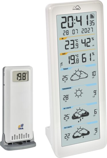 TFA 35.8108.02 ID-06 Vezeték nélküli Meteorológiai Időjárás állomás - Fehér TFA 35.8108.02 ID-06 Vezeték nélküli Meteorológiai Időjárás állomás - Fehér