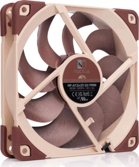 Noctua NF-A12x25 G2 PWM 120mm PWM Rendszerhűtő ventilátor - Barna