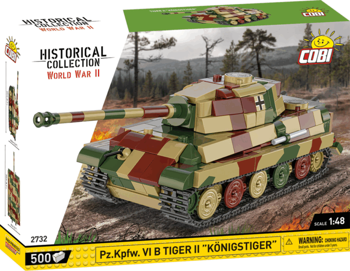 COBI 2732 Pz.Kpfw. VI B Tiger II Tank 500 darabos építőjáték