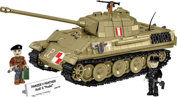 COBI 2655 Panzer V Panther Ausf. G Pudel 1133 darabos Tank építőkészlet COBI 2655 Panzer V Panther Ausf. G Pudel 1133 darabos Tank építőkészlet