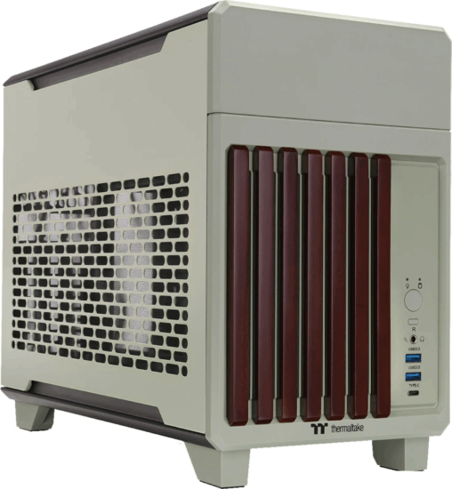 Thermaltake TR100 WS Mini Torony Számítógépház - Világoszöld