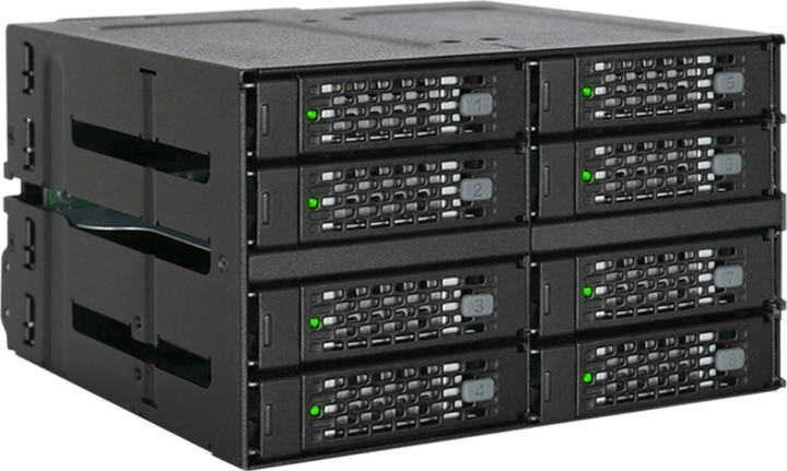 Icy Dock ToughArmor MB508SP-B 8x 2,5" SSD/HDD Külső Rack - Fekete