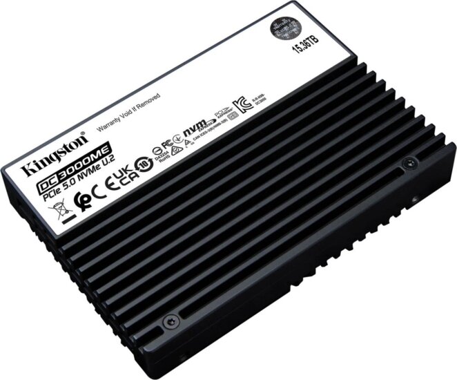 Kingston DC3000ME 15.36TB PCIe NVMe Gen5 x4 U.2 SSD