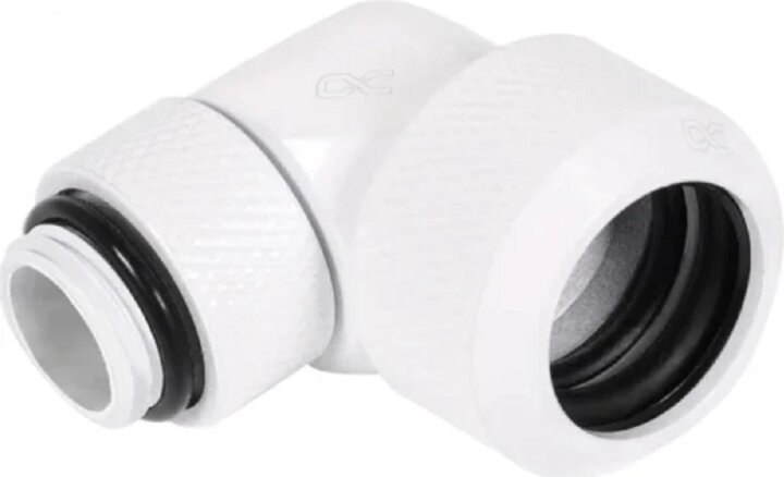 Alphacool Eiszapfen 13mm 90°-ban forgatható G1/4 keménycső csatlakozó Idom - Fehér