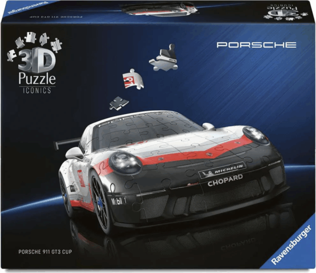 Ravensburger Iconics Porsche 911 GT3 Cup 154 darabos 3D Puzzle
