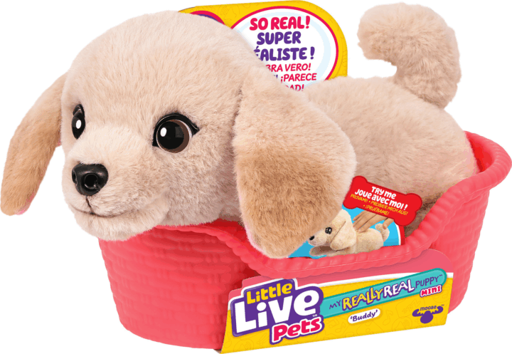 Moose Toys Little Live Pets My Really Real S2 Puppy Mini - Buddy Interaktív plüss kisállat Moose Toys Little Live Pets My Really Real S2 Puppy Mini - Buddy Interaktív plüss kisállat