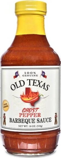 Old Texas 510006 Ghost Pepper BBQ Szósz 455ml Old Texas 510006 Ghost Pepper BBQ Szósz 455ml