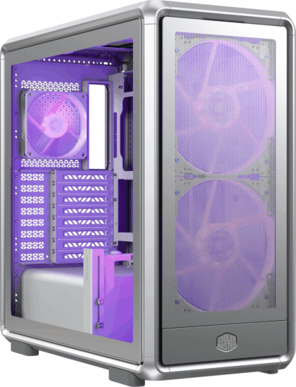 Cooler Master MasterFrame 600 Mesh ARGB Midi Torony Számítógépház - Ezüst