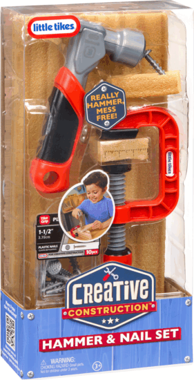 MGA Entertainment Litte Tikes Creative Construction Játék kalapács és szegező készlet