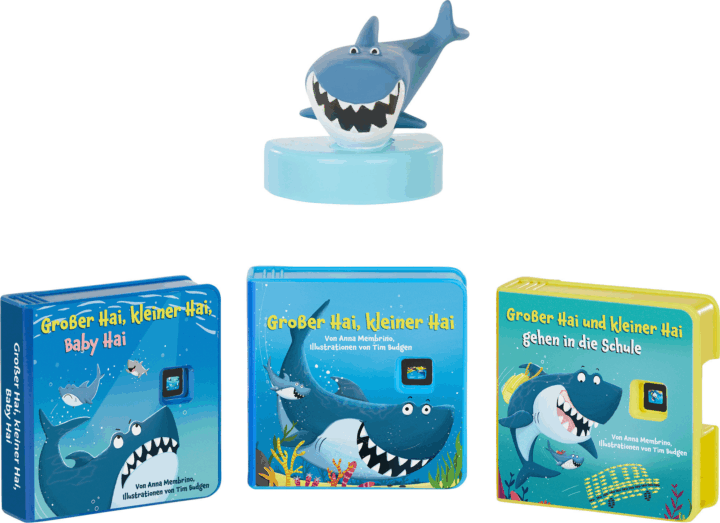 MGA Entertainment Little Tikes Story Dream Machine Nagy cápa, Kis cápa hangoskönyv - Német