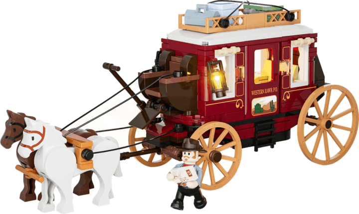 Lumibricks F9052 Western Postakocsi 293 Darabos Építőjáték Lumibricks F9052 Western Postakocsi 293 Darabos Építőjáték
