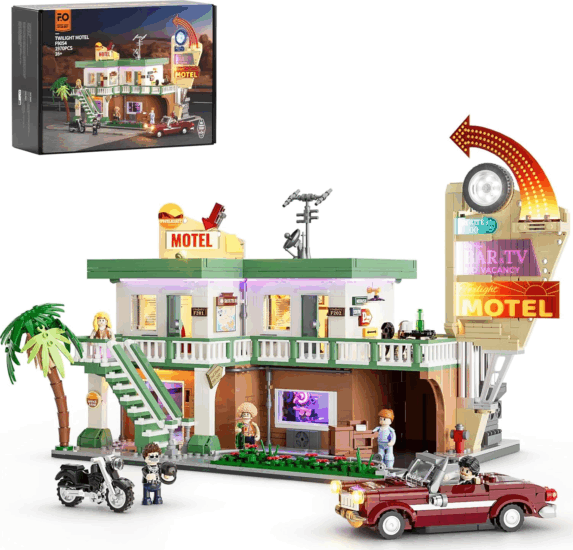 Lumibricks F9054 Twilight Motel 1970 Darabos Építőjáték Lumibricks F9054 Twilight Motel 1970 Darabos Építőjáték