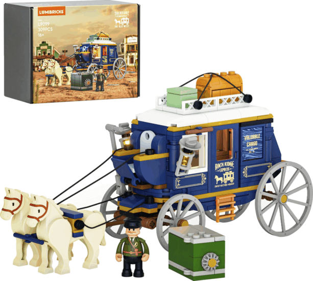 Lumibricks L9099 Kincses Postakocsi 309 Darabos Építőjáték