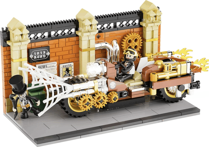 Lumibricks F9067 Steampunk Motorkerékpáros Üldözés 424 Darabos Építőjáték Lumibricks F9067 Steampunk Motorkerékpáros Üldözés 424 Darabos Építőjáték