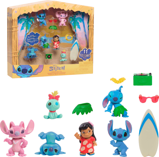 Just Play Disney Stitch 11 darabos gyűjthető figura szett Just Play Disney Stitch 11 darabos gyűjthető figura szett