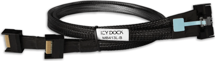 Icy Dock MB413L-B PCIe kábel 0.5m (MCIO x8 SFF-TA-1016 - 2x MCIO x4 SFF-TA-1016) Icy Dock MB413L-B PCIe kábel 0.5m (MCIO x8 SFF-TA-1016 - 2x MCIO x4 SFF-TA-1016)