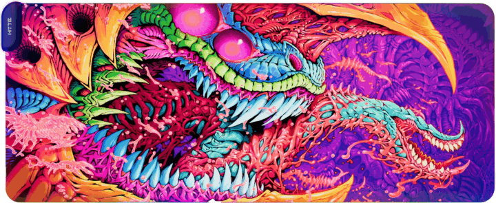 HYTE CNVS Hyper Beast 2 Limited Edition RGB Gaming Egérpad 900 x 370mm - Mintás