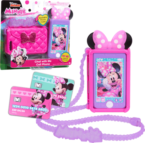 Just Play Disney Junior Minnie Egér Csevegj velem Játék Mobiltelefon Szett
